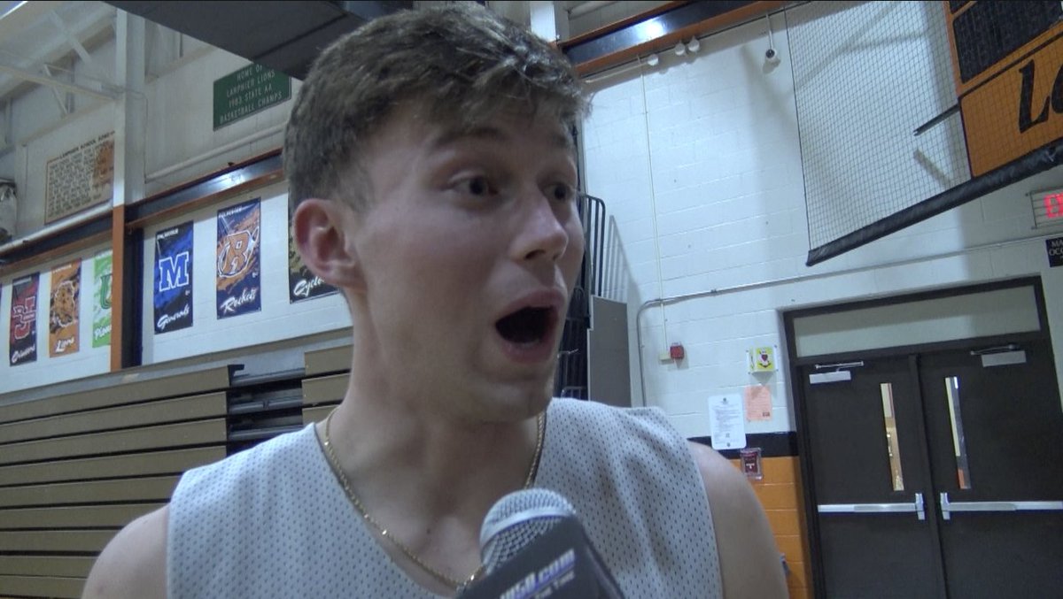 Channel1450com's tweet photo. Jaden "Cowboy" Snodgrass wasn't shy as the Lanphier Lion had the task of guarding a #TQT. From his fishing adventures with Broeker, Wrigley Field memories, grade school basketball teams, and his love for older women, Jaden made us all Beliebers this week. https://t.co/vEe3MjQUJI https://t.co/0ESLEEIDkP