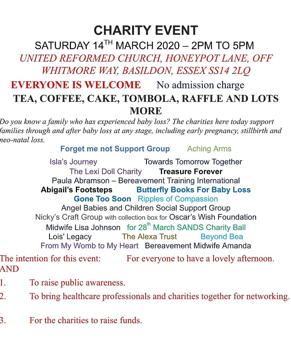 LexiDollcharity's tweet photo. THIS SATURDAY!!!! Hope you can join us, open to everyone. Going to be such a lovely afternoon with a room full of amazing people #thelexidollcharity #fundraiser #babyloss #babylossawareness #adolltohelp #siblingloss #angelinthesky #lexidoll #adolltocuddle #thankyou #joinus https://t.co/xpTUbZ8ZOO