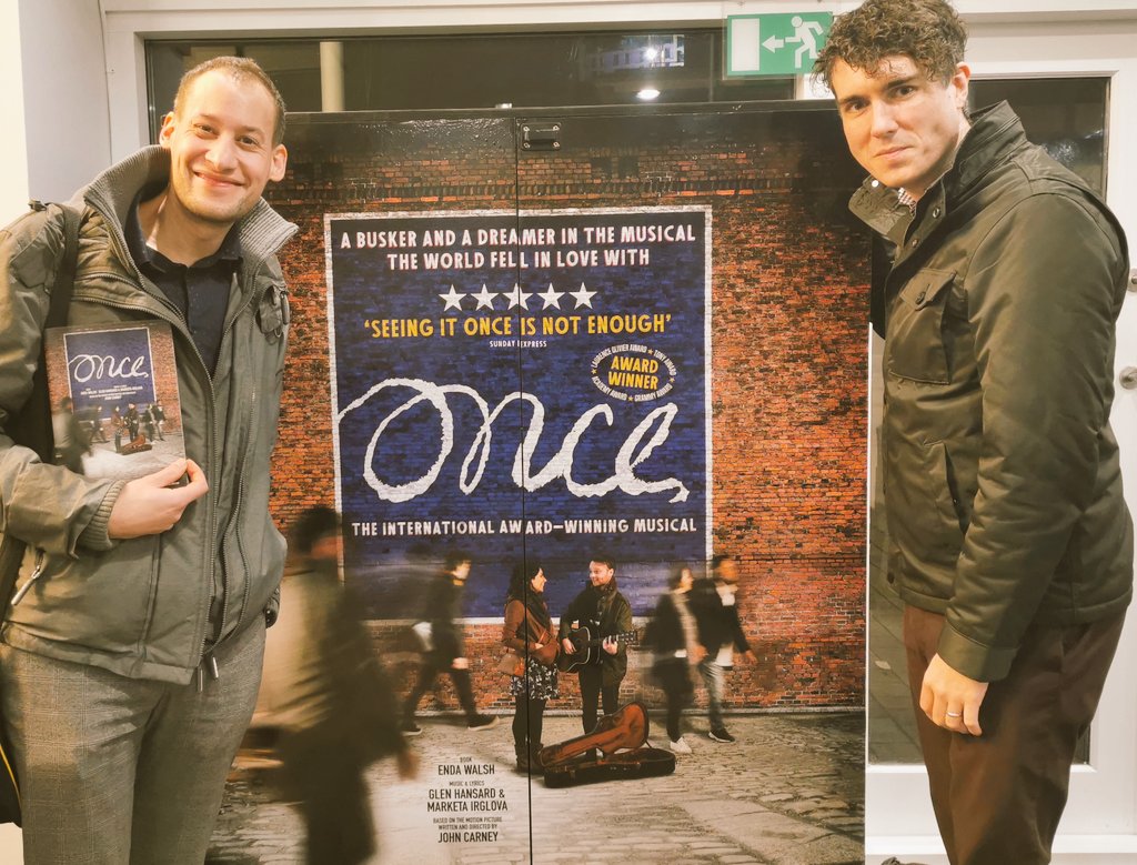 Break_A_Leggers's tweet photo. 🇮🇪Leggers out and about again, this time at the lovely @BelgradeTheatre for @onceuktour
💚🎻We're "up for the craic" tonight as we sit back and let this love story set on the cobbled streets of Dublin, Ireland musically whisk us away
#OnceMusical #Gifted #Coventry #Review https://t.co/3SP1oLXXdP