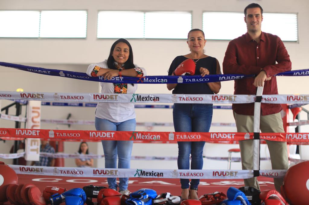 SheilaCadena's tweet photo. Este día se llevó a cabo la Inauguración de la Escuela de Alfabetización Física para el Desarrollo de Boxeo (#AFIDEBOX) en el municipio de Nacajuca, Tabasco. https://t.co/epjaIc0OvK