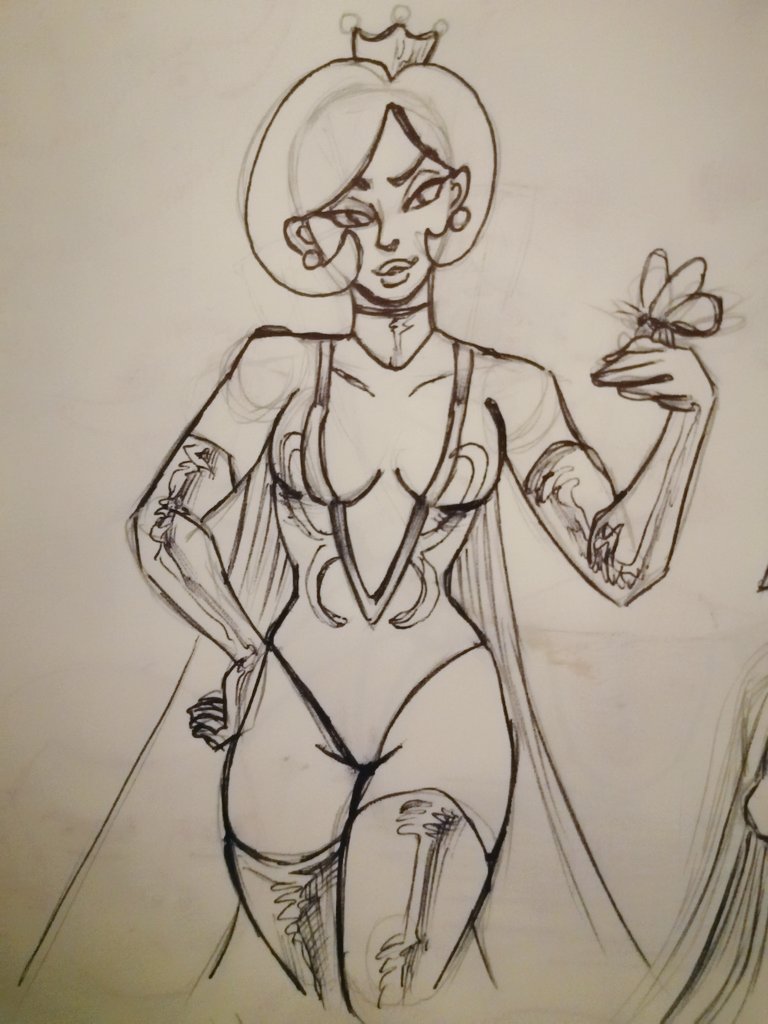 SansanCanCancan's tweet photo. Sketched a #doctorgirlfriend from #venturebros while watching the series. Enjoy https://t.co/BsRs5mu70P