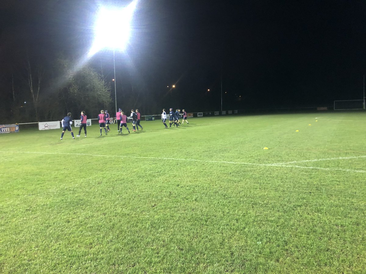 Vauxhall Motors Fc Warm Up Underway