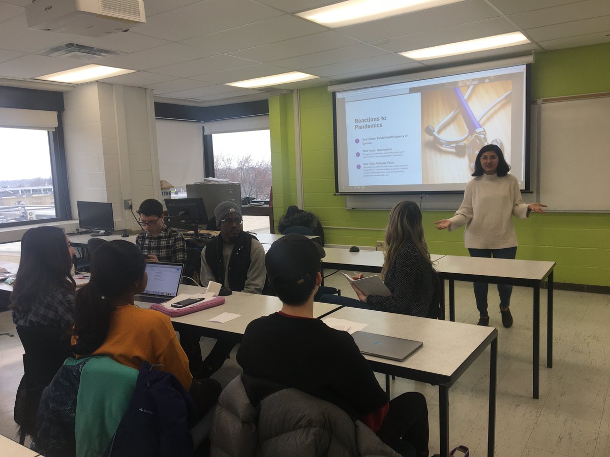 Thank you to @meenaier of @Crestview
for teaching <a href="/AlgonquinColleg/">Algonquin College</a> PR and Advertising students how to run focus groups. What a terrific session! #ACPR