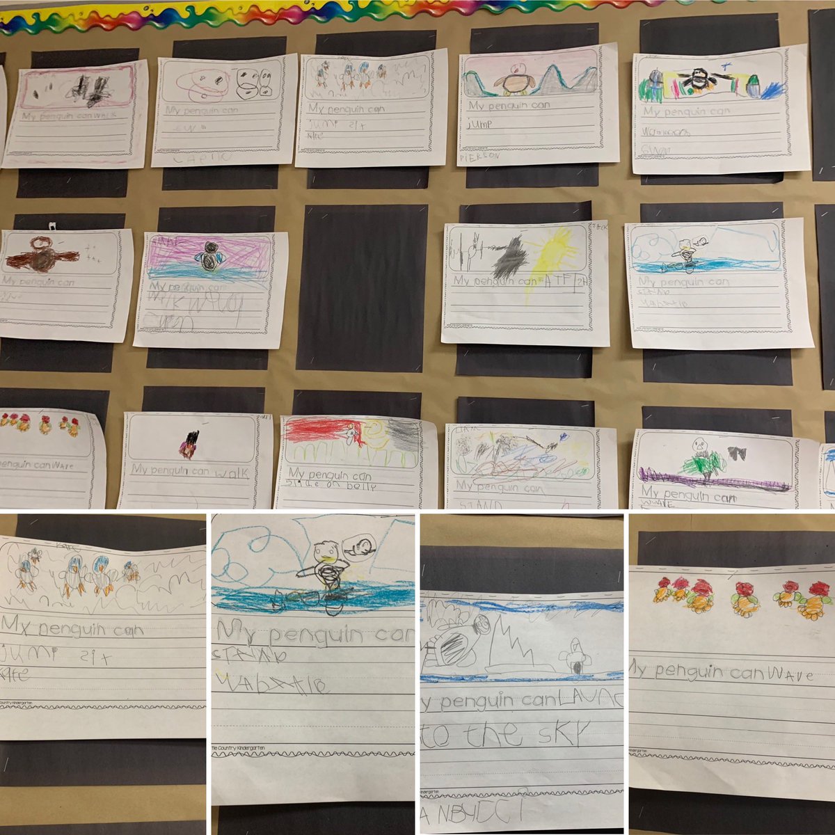 fosteramber's tweet photo. We really like penguins and we LOVE writing about them!  #inquirybasedlearning #FDK https://t.co/99b5D0n97i