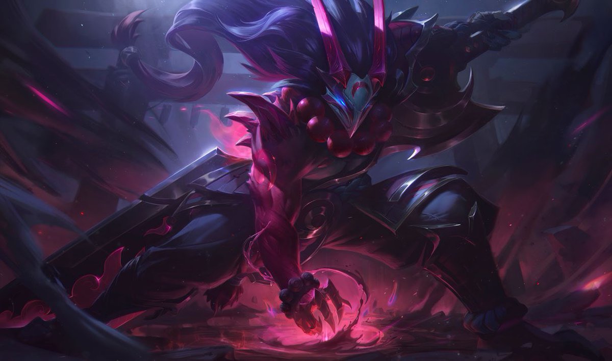 I have some Bloodmoon Tryndamere codes to giveaway thanks to #LeaguePartner! (NA only)

To enter: 
❤️ Like
🔄 Retweet 
😄 Follow 

Ends: March 15th, good luck :D