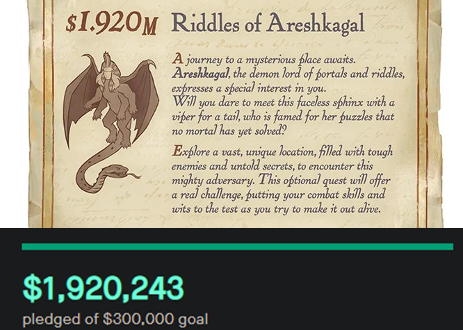Goal achieved! Thank you for supporting the <a href="/OwlcatGames/">Owlcat Games</a> Pathfinder: Wrath of the Righteous Kickstarter!
Can we hit 2mil in 10 hours? We need you #Pathfinder!
kickstarter.com/projects/owlca…

#TTRPG #rpg