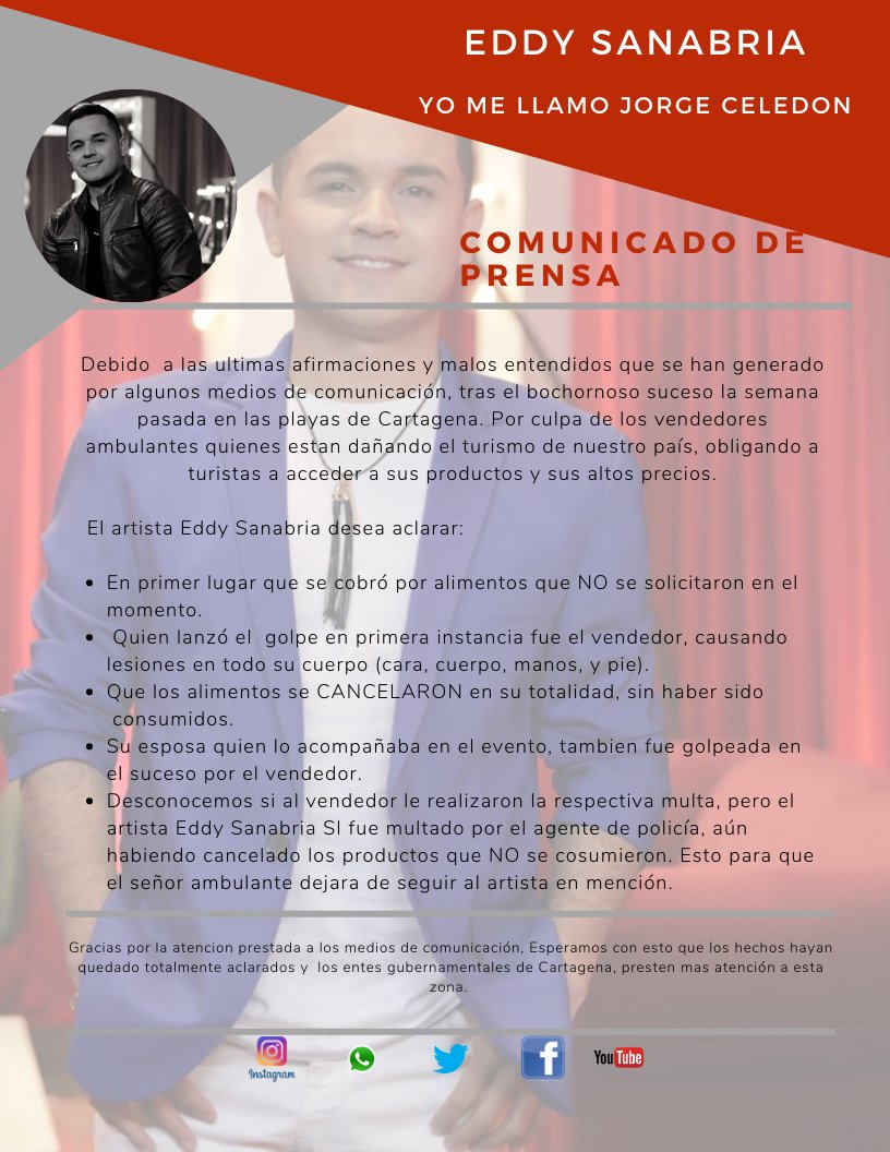 yomellamojc's tweet photo. @LaRedCaracol Por medio de este comunicado espero que se aclaren los bochornosos momentos en cartagena https://t.co/1rx6wIT4Nv