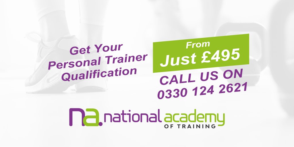 NAofTraining's tweet photo. Our #personaltrainer qualification #courses are tailored to your needs, we don't do a one size fits all approach.  If you want to be a gym instructor or personal trainer we have courses starting from just £495 currently
#solihullhour #gyms #trainers https://t.co/CDb8qgdsPm