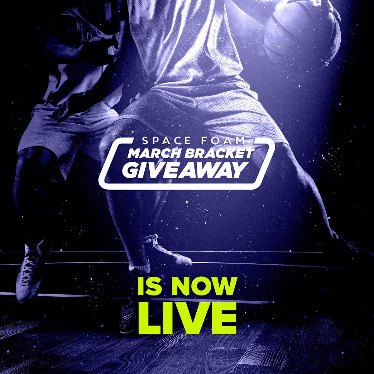 SPACEFOAM's tweet image. Check out today’s @SpaceFoam post on Instagram for info about entering the Space Foam March Bracket Giveaway for a chance to win a free Space Foam Pillow and Mattress Topper.