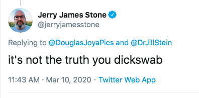 DrJillStein's tweet photo. Toxic, abusive #BidenBros are mobbing to cyberbully anyone who brings up #BidensCognitiveDecline. Just today Joe Biden threatened to attack a voter & called him a "horse's ass". He is not well. We need to have a reasoned, compassionate national conversation about how to help him. https://t.co/TxodkuJsLZ