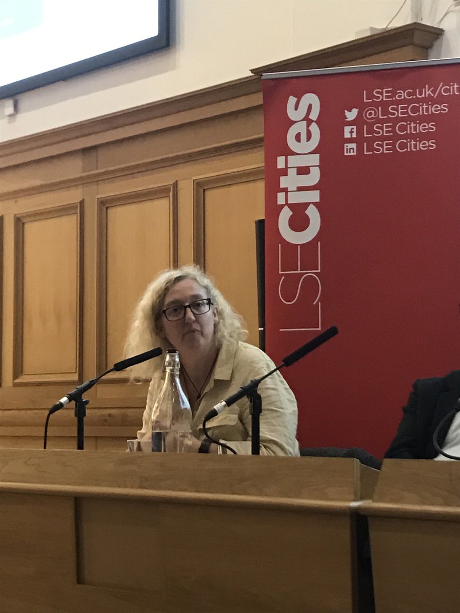 LSECities's tweet photo. One thing we haven’t yet talked about is land value capture, points out ⁦@LorettaCLees⁩. 

What might be the downside of this, and what could it mean for the future of #London as a vertical city? 

#LSEDensity https://t.co/iN8oyITfne