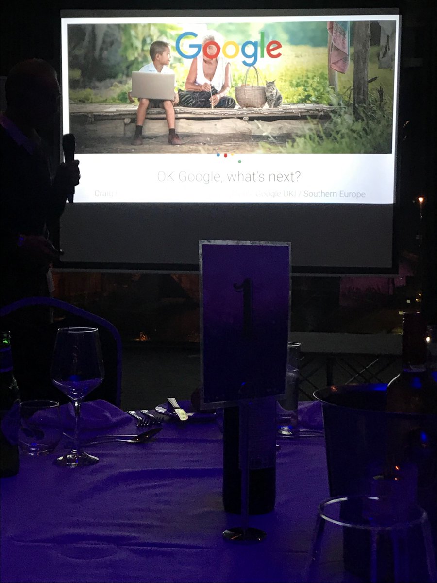 thinksummits's tweet photo. ‘Ok Google, what’s next?’ We’ll soon find out as our first speaker of the evening, Craig Fenton - Director, Strategy &amp; Operations @google -takes to the stage! #ThoughtLeadership #Tech https://t.co/GSaHMSgyjM