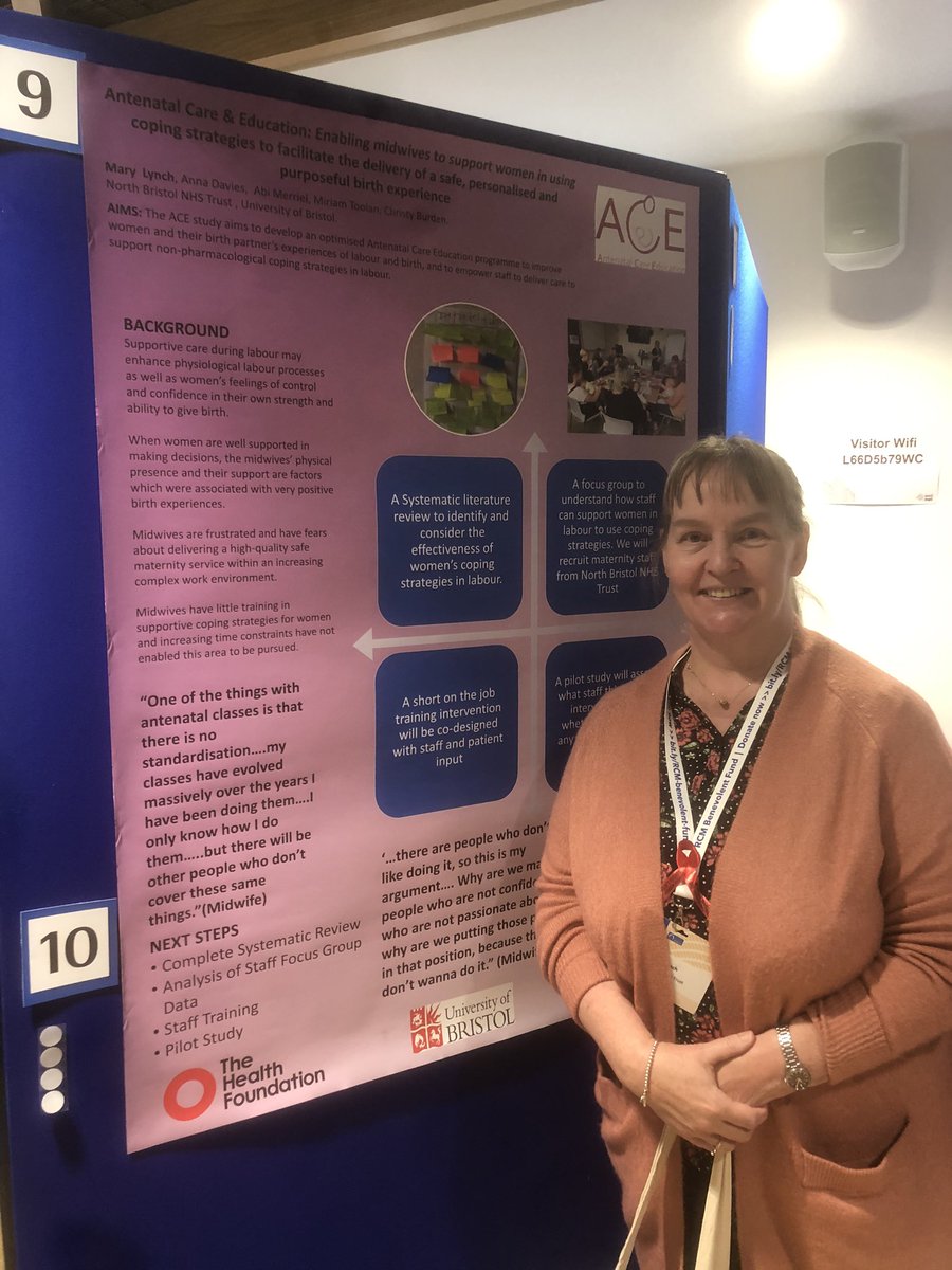 midwifeMaryLyn's tweet photo. #rcmedconf20 posterprize✅🎉#unexpected. Thx to @acematernity @DrAnnaDavies (👍🏻😘)! @abimerriel @BurdenChristy @miriam_toolan #NBTResearch @BristolUni @NBT @HealthFdn #collaboration #teamwork. Improving care for women & staff 💪👍🏻 https://t.co/oVfYr46Nx0
