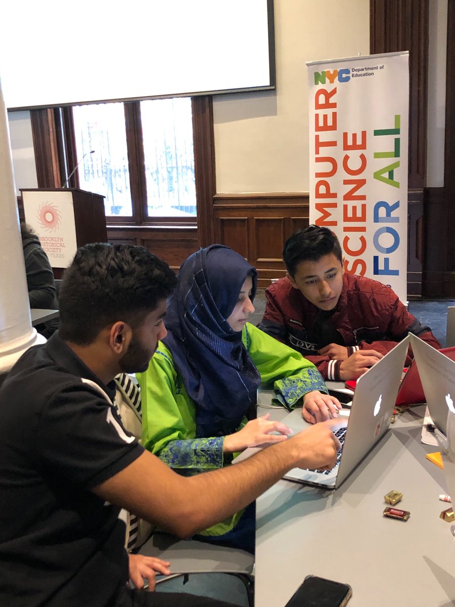 CSforAllNYC's tweet photo. Students built incredible #civictech prototypes at today's #HackLeague event in Brooklyn! https://t.co/RXrgIJJbHb