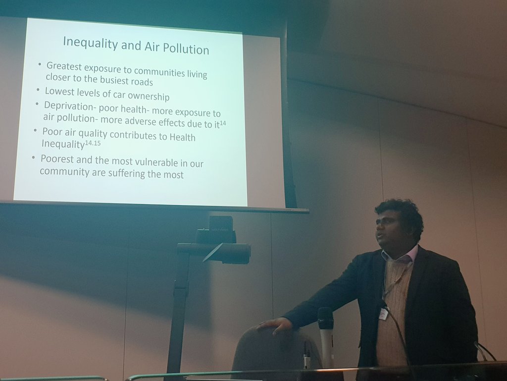 Dr Raja <a href="/DrRajaMurugesan/">Murugesan Pilomon Raja</a> talks about inequality in climate change - those who contribute the LEAST to emissions are the MOST impacted. The most vulnerable and deprived suffer the most, "cradle to grave". #ClimateChange #HealthInequalities