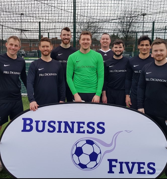 MarkOwen_HD's tweet photo. Reaching the semi finals wasn't a bad start for @HillDickinson FC this afternoon.

Great way to make new contacts and raise nearly £300 for @WhitechapelLiv!

Thanks to @BusinessFives for setting it up and @Realaldo474 for coming down! https://t.co/qkkalYTfnw