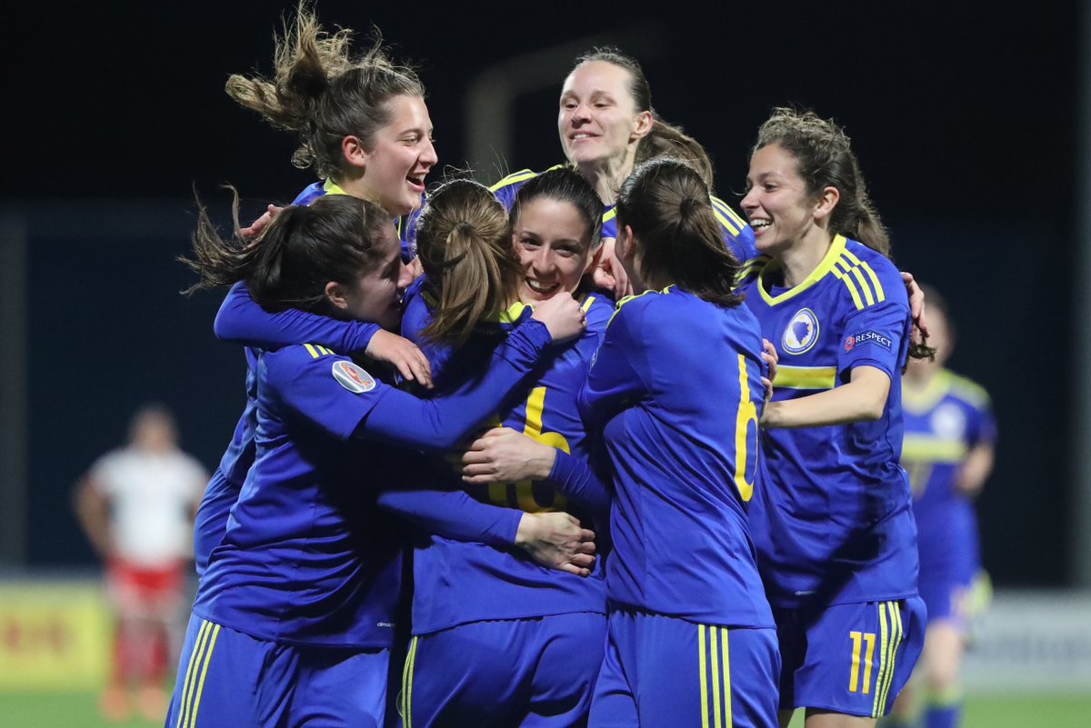#WEURO2021 qualifying results🏆

Group A
Kosovo🇽🇰 0-3 Slovenia🇸🇮

Group B
Israel🇮🇱 4-0 Georgia🇬🇪
Malta🇲🇹 2-3 Bosnia &amp; Herzegovina🇧🇦

Three more games tomorrow - how the groups are shaping up👇
bit.ly/33Evbqd