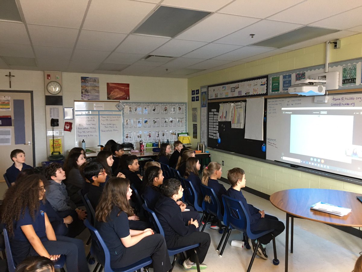 MsTeacherTam's tweet photo. Merci @WEMovement pour la session aujourd’hui! Nous sommes inspirés @StMaryOakville pour notre 2020 #WEWalkforWater | Amazing Service Learning session with #MEtoWE! So inspiring! Can’t wait to launch our 2020 #WEWalkforWater campaign! @KDWESchools @MrFrenza #tech2learn https://t.co/iFKCXqVNxe