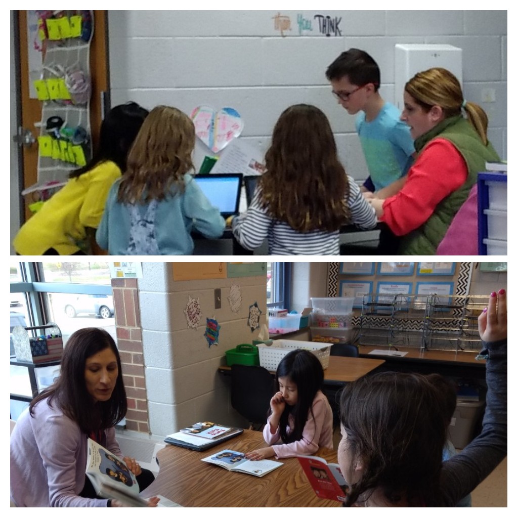 The_S_Class's tweet photo. Mrs. H and Mrs. S using co-teaching during station rotations! #FourtheLoveofMarchMadness #udbestday https://t.co/dOWym39OMO