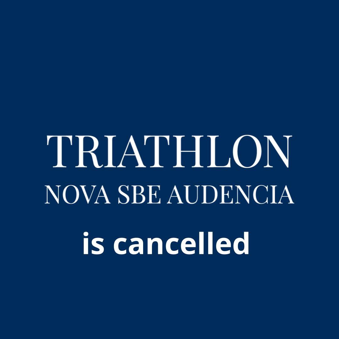 Dear sportsmen, sportswomen,
 
Due to the coronavirus epidemic currently affecting Portugal, the Nova SBE Audencia triathlon that was scheduled to take place on April 26, 2020 is cancelled. We are sorry for the cancellation and look forward to coming back stronger next year !
