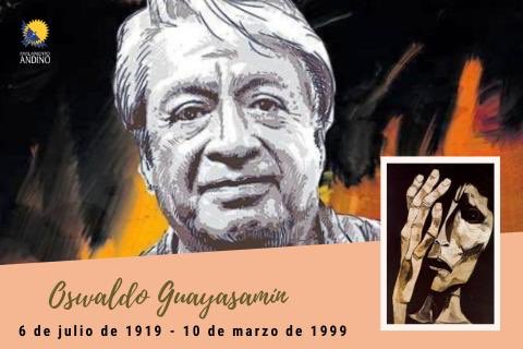 Parlandino's tweet photo. El Parlamento Andino conmemora el fallecimiento del maestro Oswaldo Guayasamín el 10 de marzo de 1999. Fue un reconocido pintor por su segunda serie titulada La edad de la ira y compuesta por 260 obras en las cuales el artista pretende plasmar la tragedia del hombre. https://t.co/WdtFYYiQN0