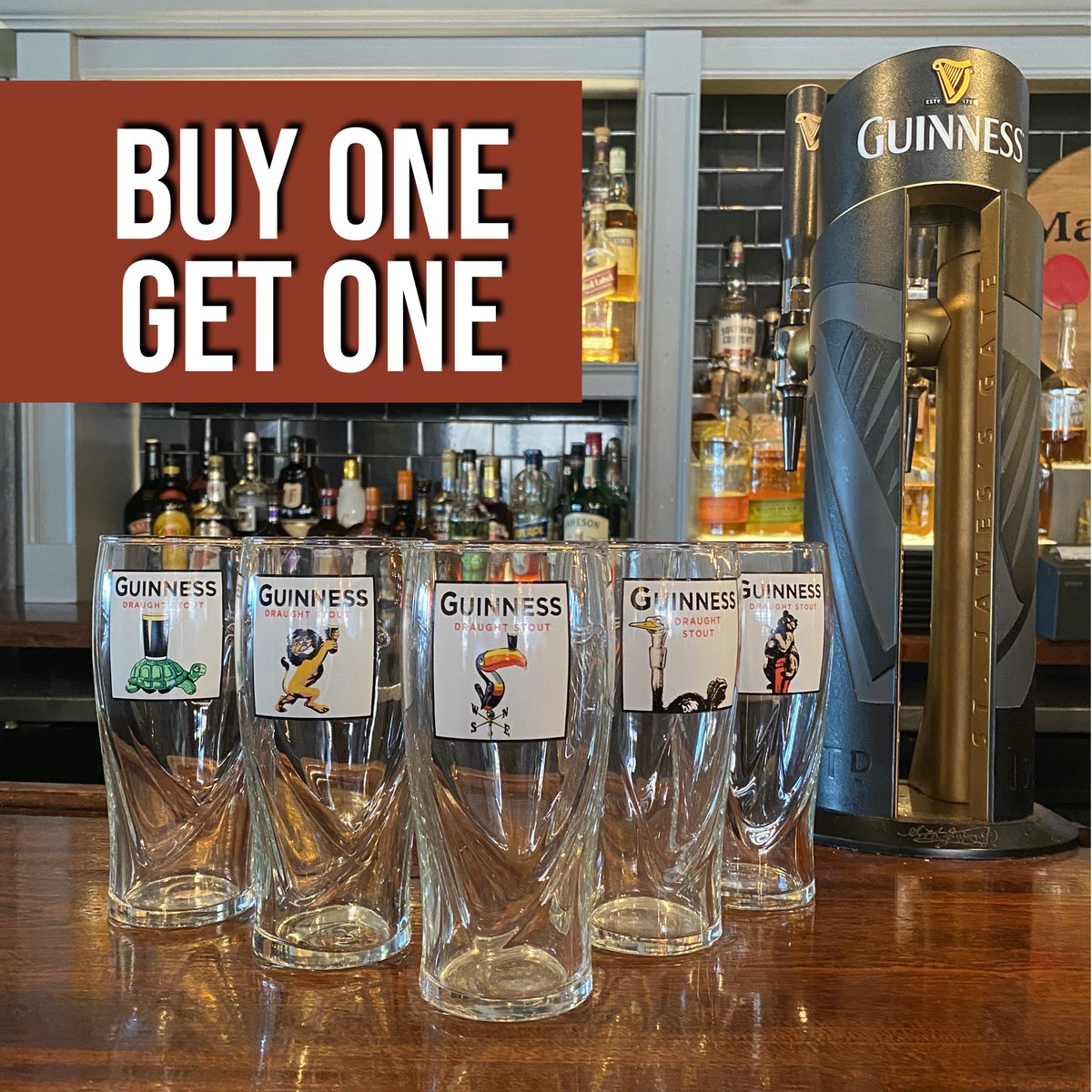 Wanna take home one of these beauties? From Tue-Saturday, buy a Guinness, get a collectible glass. 5 different models, one each day until we run out of 'em. 

#rira #riraportland #portlandmaine #oldportmaine #localcraic #irishpub #gilroyguinness #guinness #bogo