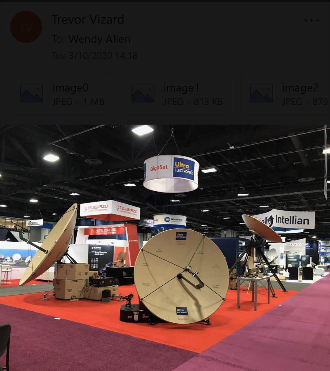UEGigaSat's tweet photo. @SATELLITEDC has begun and the crowds are here. We’re all set up and ready for you on the Stand 625.  Stop by and say hello #satcoms #washington #satellite #satellite2020 https://t.co/WjZO85FWvC