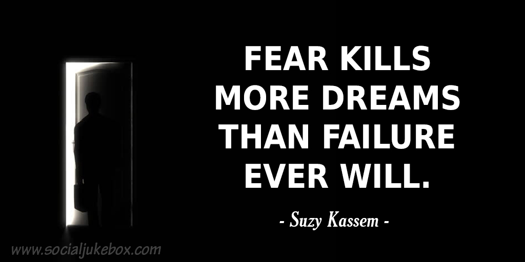 Swifthr8's tweet photo. Fear kills more dreams than failure ever will. - #quote https://t.co/SK0UYwI6zK