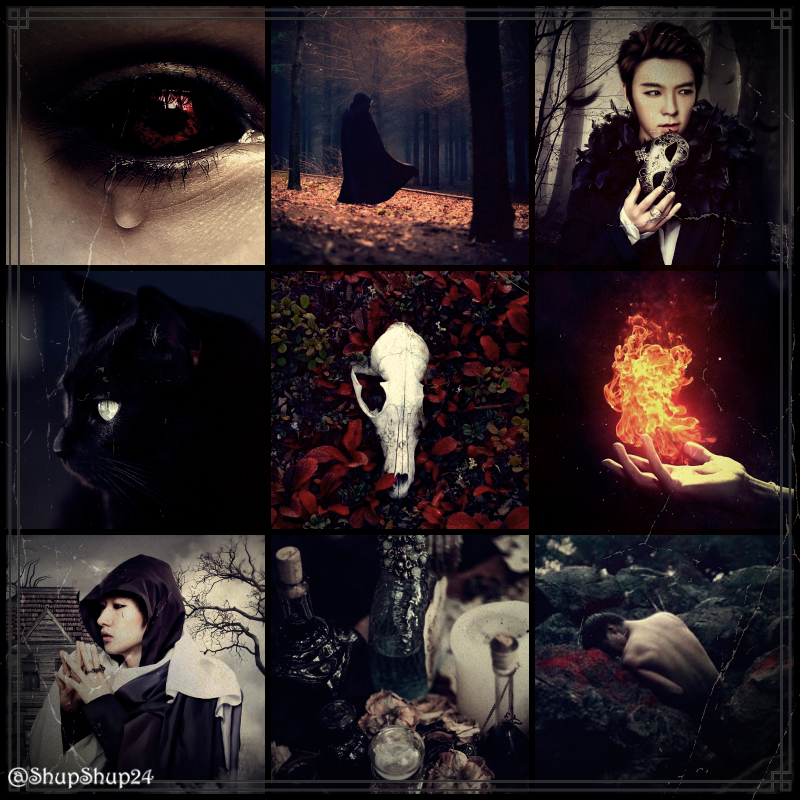 ShupShup24's tweet photo. Prompt by: @my_hallyu_baes 🌼
Words: witches | magic potions | black cat

#슈퍼주니어 #SUPERJUNIOR #eunhae #moodboard #edit #aesthetic #EUNHYUK #DONGHAE https://t.co/IxwtlkVutU