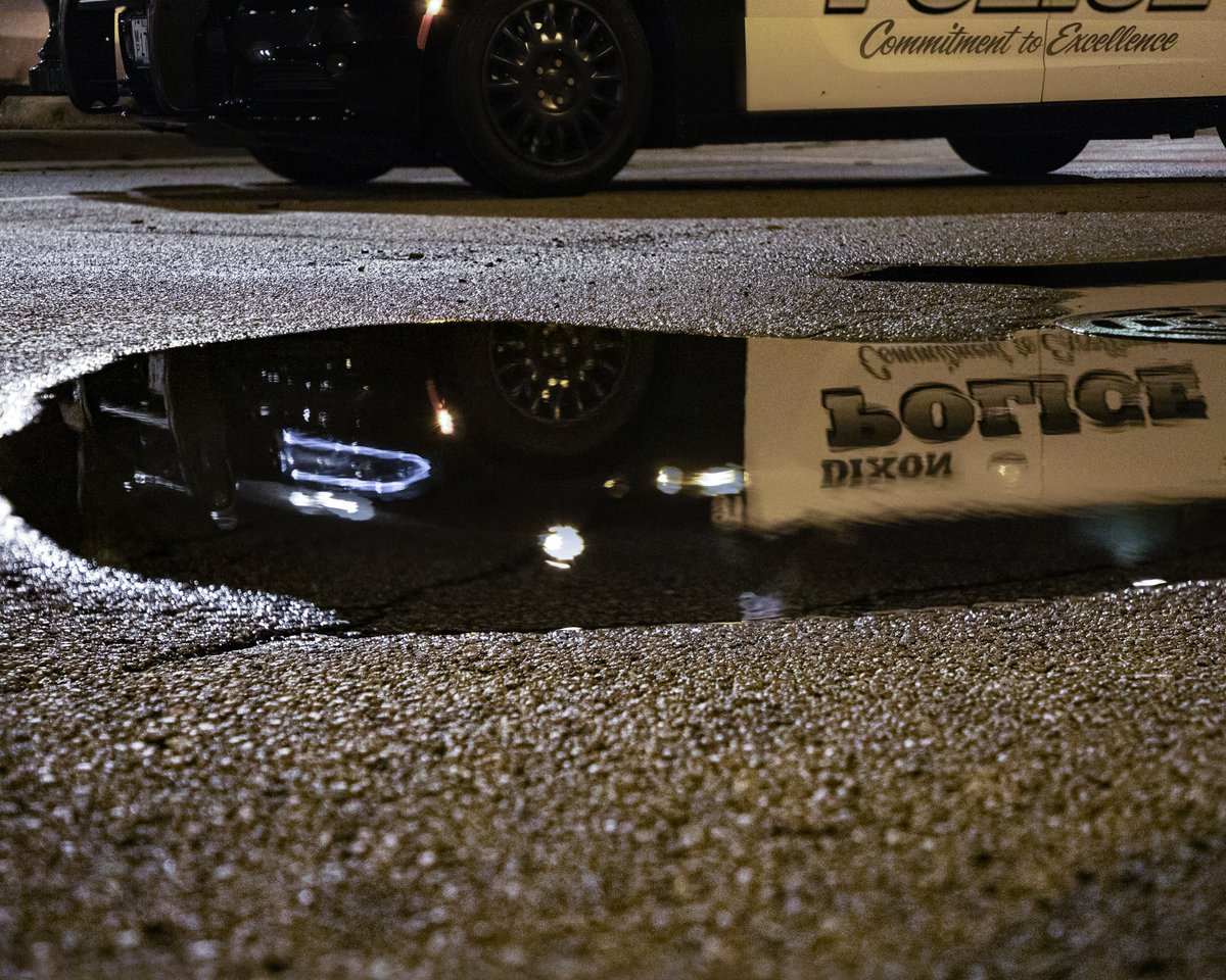 DixonPolice's tweet image. It was a wet night last night but at least we weren&apos;t shoveling it! See you later winter!

#puddlephotography #puddlereflection #artsysquads