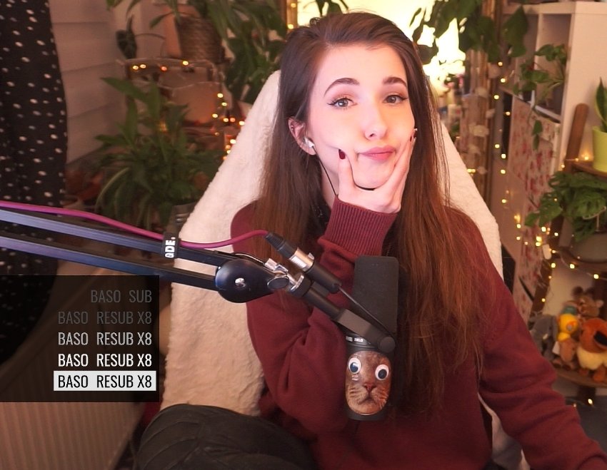 30 Jahre sind vergangen seitdem Sie zuletzt gestreamt hat, Fortnite ist Vergangenheit, heutzutage sind auf Twitch Schlafstreams und Corona-Talks im Trend. Sie weiß nicht, was sie tut oder wie das nochmal geht aber sie versucht es dennoch. Amen. (lol)

twitch.tv/baso