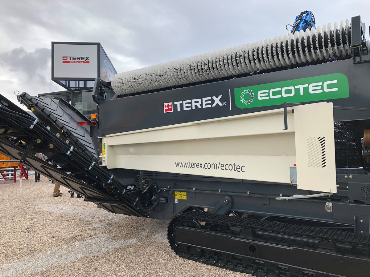 TerexCorp's tweet photo. Day 1 of @conexpoconagg. Find @GenieLift #Franna &amp; 
@terexcranes at Festival Grounds - F7376 AND #TerexAdvance @CBIEquipment @TerexEcotec
 @Evo_Quip @terex_finlay #Fuchs @TerexMPS
 @PowerscreenCS &amp; @TerexWashing in Silver Lots 1 &amp; 2 – S5118! https://t.co/KcYJ85XANl 
#ConExpo2020 https://t.co/kOKXfVD0bP
