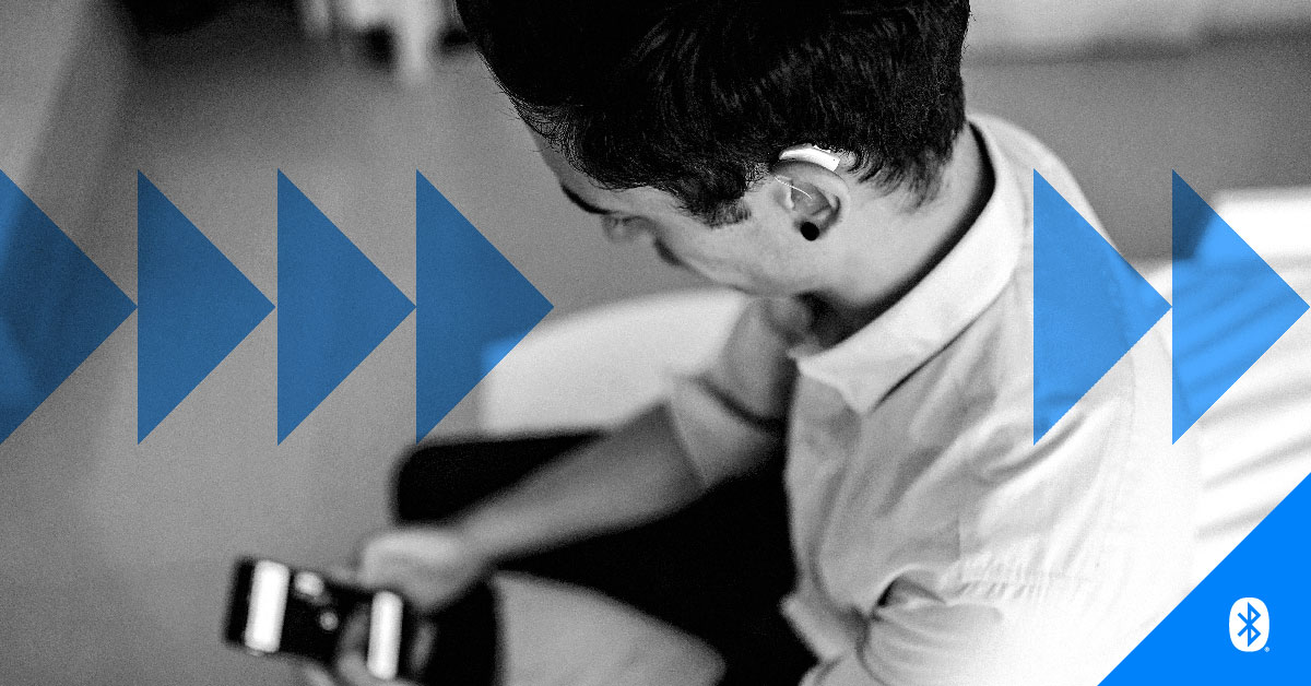 BluetoothSIG's tweet image. “LE Audio is going to create a feeling of added value. Hearing devices will be seen as ‘cool.’” - Nikolai Bisgaard from @gnstorenord explains how LE Audio will help destigmatize hearing aids: bit.ly/2VK3aMG #LEaudio