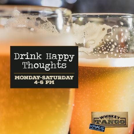 WhiskeyTangoMO's tweet photo. Make your day a little brighter by joining us for Happy Hour today from 4-6 PM. Don't let anyone get in the way of your Happy! https://t.co/sV58Cql4tq
