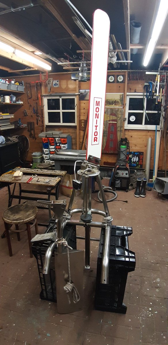 OZD_CDE's tweet photo. After a total strip down this #Monitor #selfsteering windvane is ready for installing. Thanks to #scanmar USA for the fine technical support and the quick deliverance of the requested spare parts. https://t.co/lUZVowcUTU