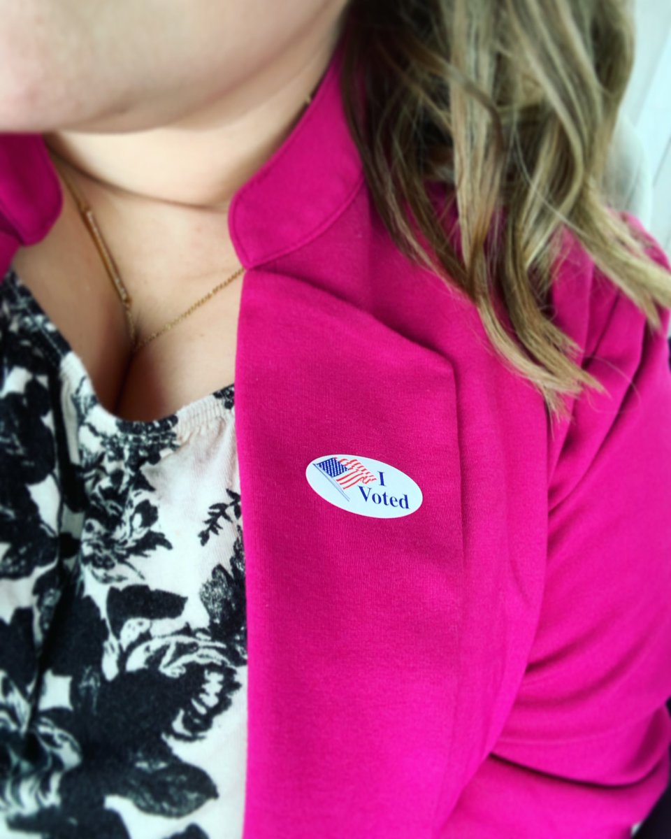 Today is a momentous day for Missouri! Go out and vote! #BeTheChange ❤️💙❤️
