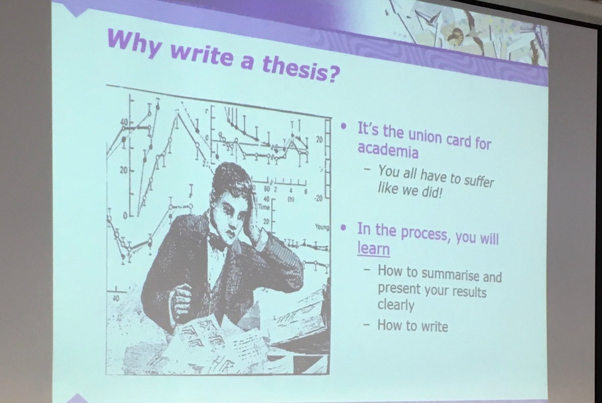 NStrappini's tweet photo. Why write a thesis? You all have to suffer like we did  #academiclife #AcademicTwitter #ShutUpAndWrite #phdchat https://t.co/cZwG9fymic
