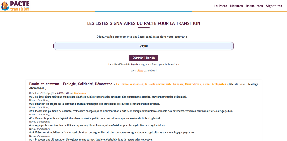 ElusLFIPantin's tweet photo. Nous sommes à 5 jours du premier tour des #Municipales2020 et à #Pantin nous sommes toujours la seule liste à avoir signé le @PacteTransition. 

https://t.co/Cjq3w4vhLj https://t.co/tRXl5rwETm