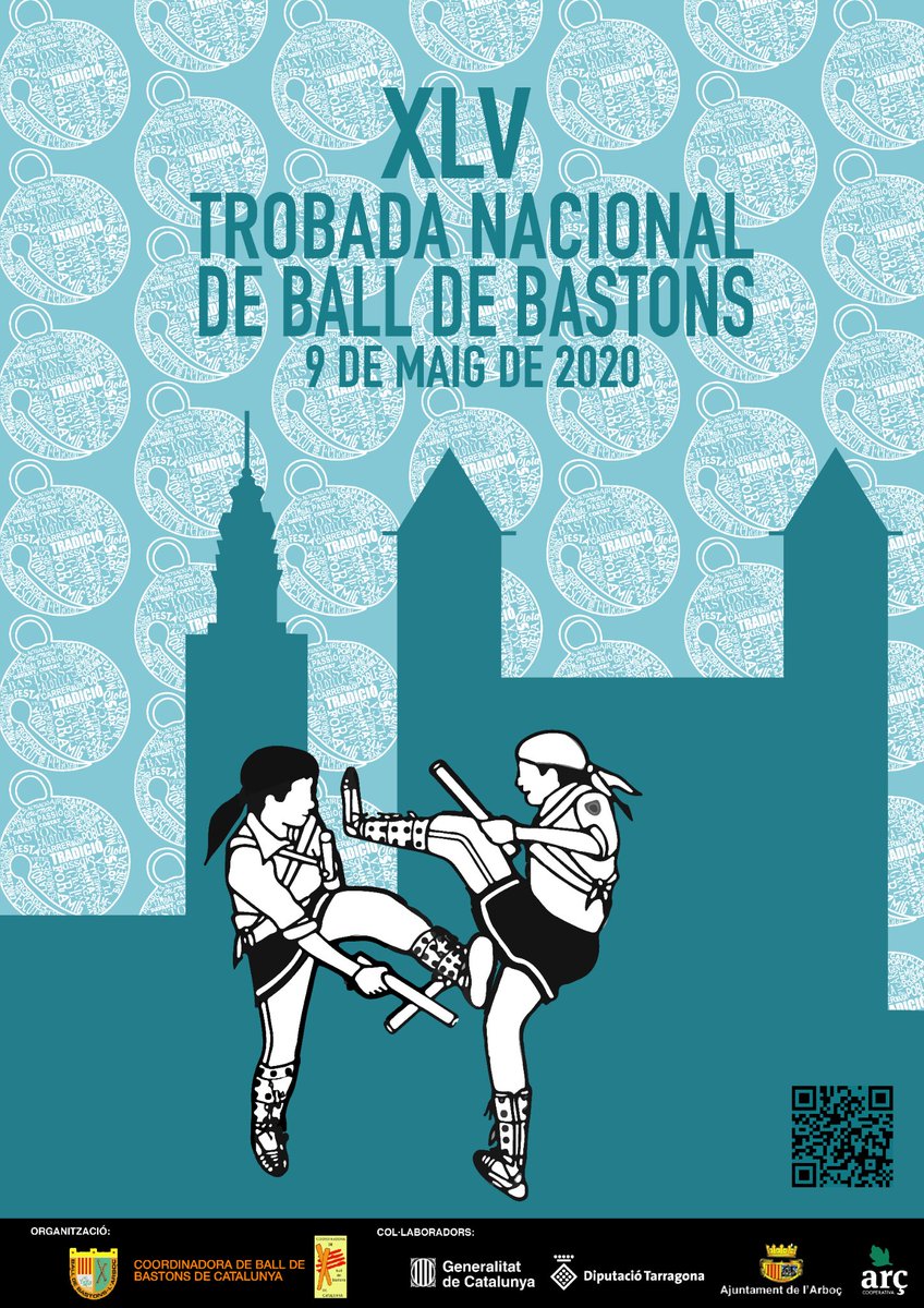 Ja tenim el cartell de la trobada d'aquest any.

Recordeu que ahir vam obrir les inscripcions.

El disseny es del @gerii_24 (a IG), bastoner de la colla.