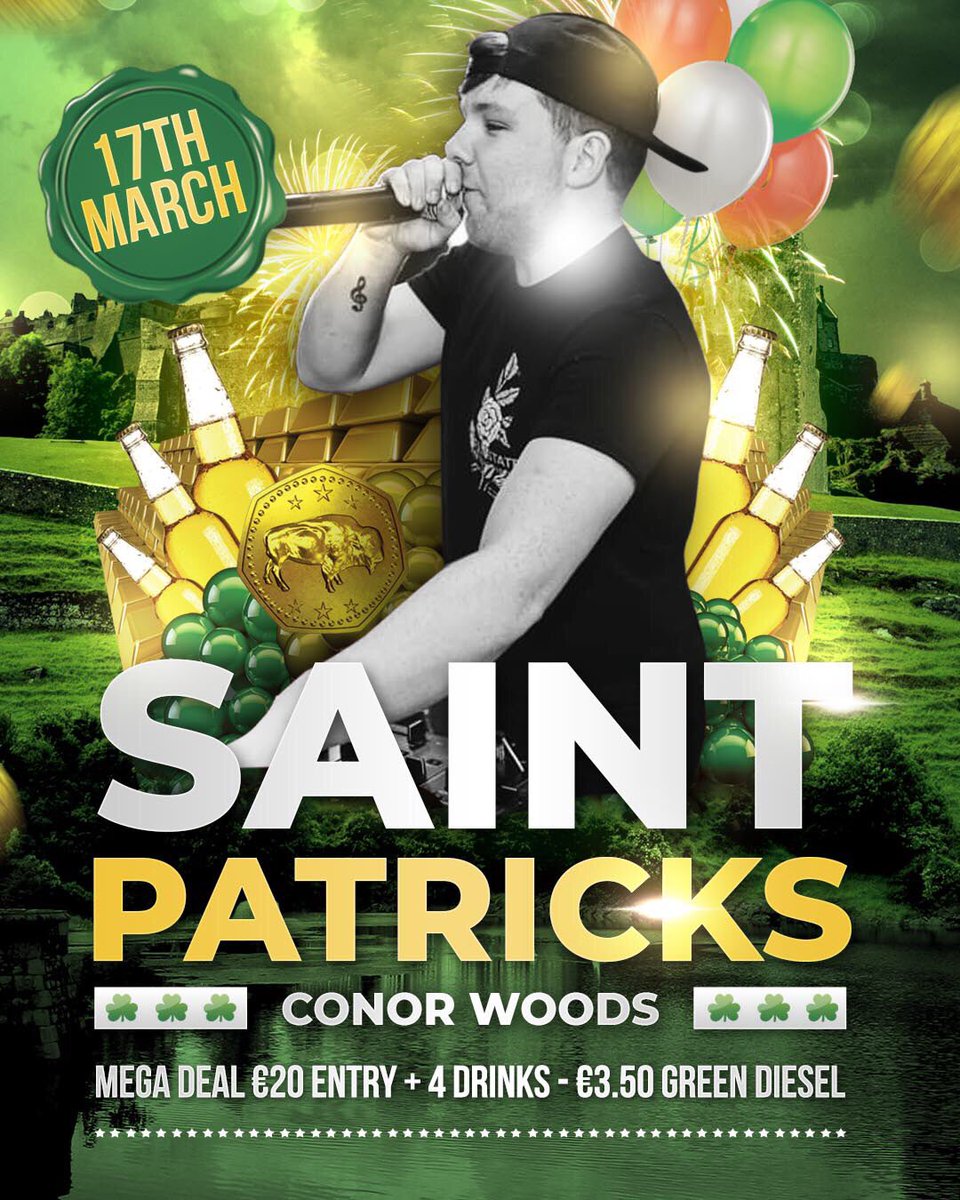 Ooohhh we are setting up for a mad one here at Palace Tullamore this Paddy’s Week 🤤☘️ from Mark McCabe to Conor Woods the place will be groovin’ all night lonnngggggg... 💃🏼