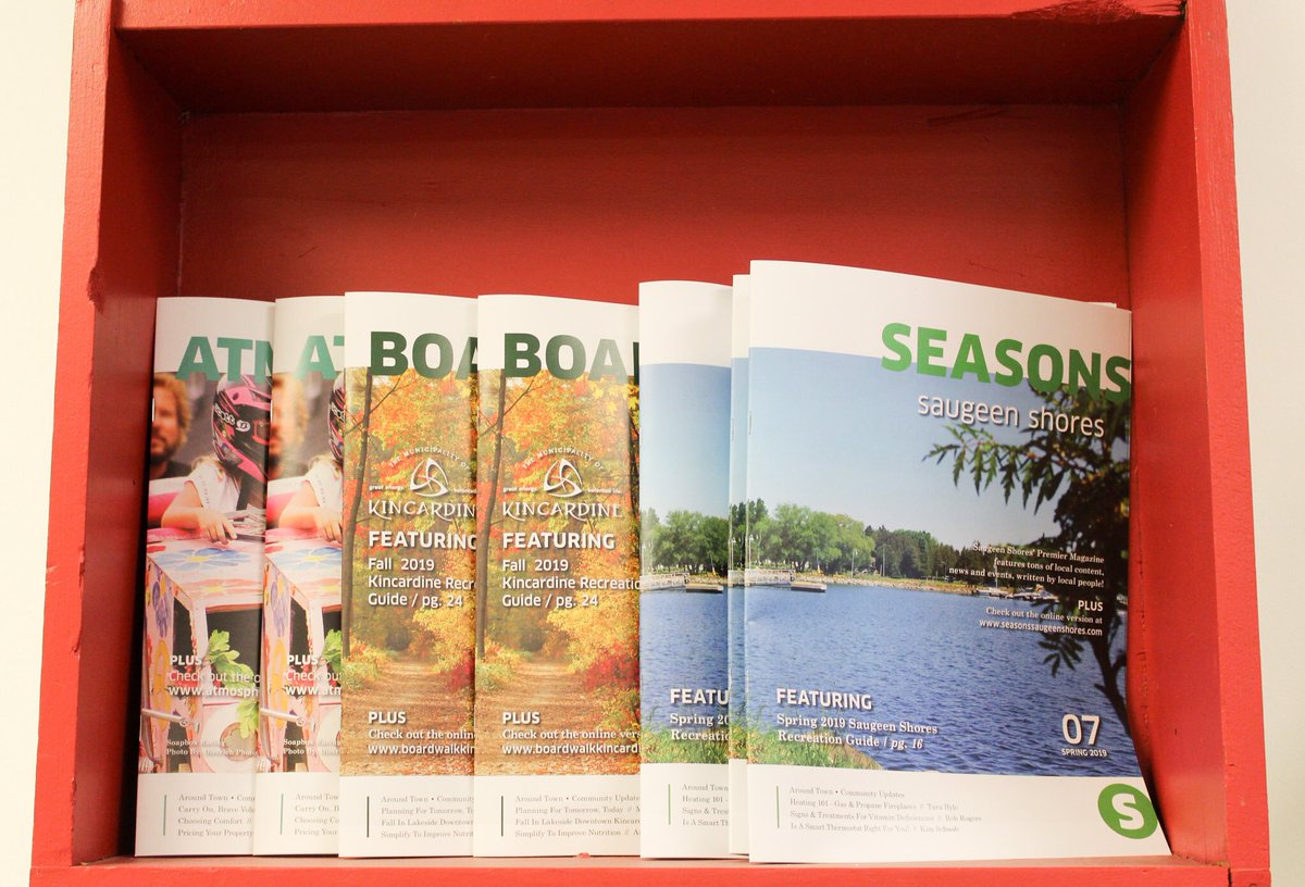 ReliancePrint's tweet photo. We love to look back on our work in these wonderful magazines 😁 So many incredible articles, photos, and more! PRG is so proud to be a part of them 🧡🙏🏼

#PRG #Tuesday #Photography #TuesdayThoughts #SmallBusiness #Local #DowntownKincardine #Marketing https://t.co/H3tHeiBZdV