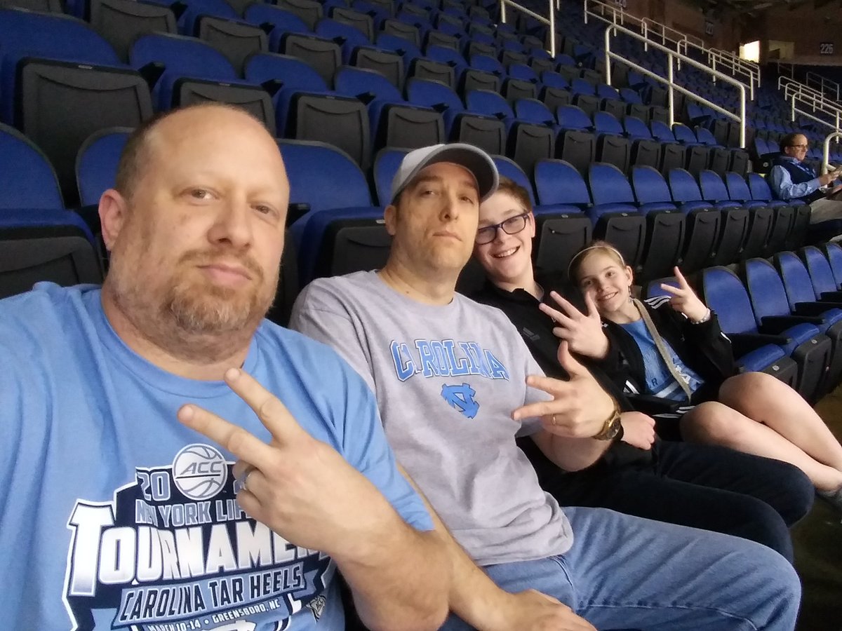 ManacondaMatt's tweet photo. Sitting in section 231 with Pastor Kraig and his kids. #ACCTourney https://t.co/UMvq7AwXVh
