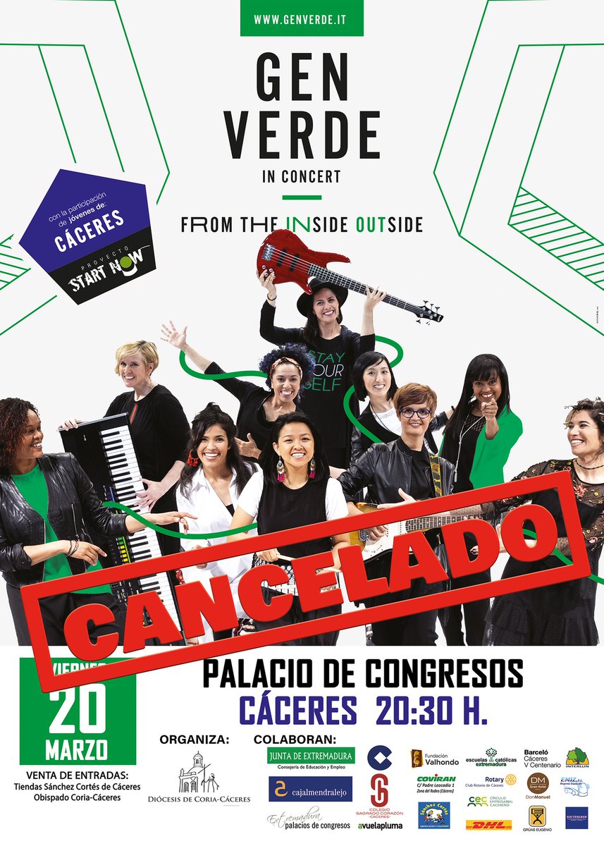 genverdecaceres's tweet photo. Lamentamos mucho que haya llegado este momento. Queremos que sea un "hasta pronto" a este gran proyecto. Gracias @GenVerde_music por ayudarnos en este tiempo a unir vínculos. Nada de lo construido se pierde. ¡Gracias a tod@s!  + info sobre cancelación 👉👉 https://t.co/d55VcB1bPN https://t.co/k3Hl7Jp04y