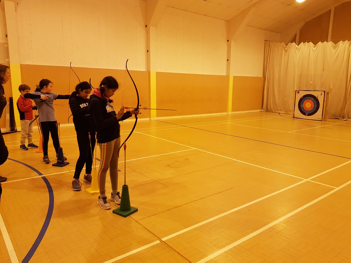 EtonEndSchool's tweet photo. Team Gryffindor making a roaring success of archery today! #WeAreEtonEnd #Devon2020 https://t.co/ZzilLGypFo