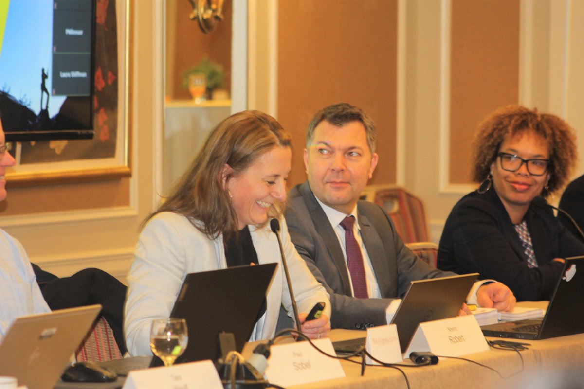 Ethics_Board's tweet photo. Ms. Robert (@AccountancyEU) discussing audit policy developments in Europe at today's Joint @EthicsBoard / @IAASB_News #ConsultativeAdvisoryGroup meeting. Attendees also heard how #IESBA projects e.g. #Fees, #PIE & #RoleandMindset help address the issues. https://t.co/3qLncJQdS5 https://t.co/BzKyvVk6Lk