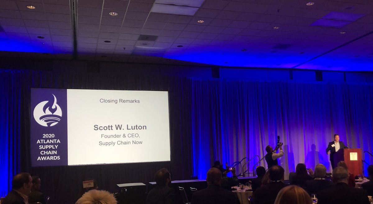 Great @ATL_SCA event today! Proud to receive the #SupplyChainCity Leadership Excellence Award. Thank you to @SCNRadio , @PointAHub , @georgiapacific , @atlchamber and so many more for making this a great industry―and #Atlanta event! #SupplyChain #Leadership #AI  #GrowAtlanta