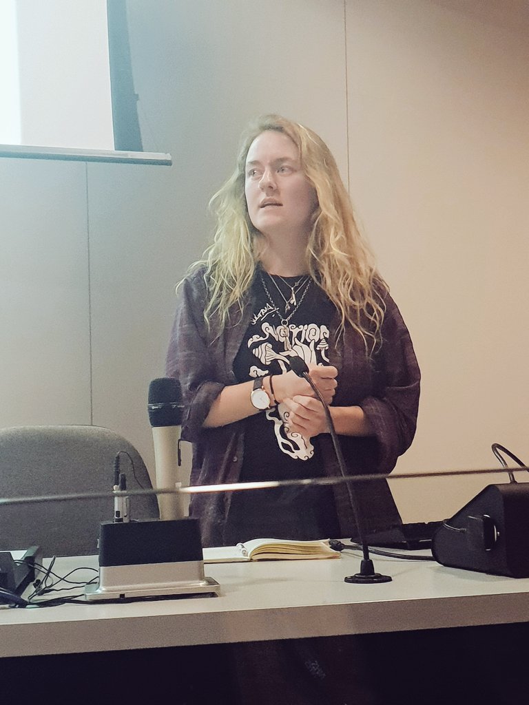 Lizzy Haughton, the Activities Officer at <a href="/ManchesterSU/">University of Manchester Students’ Union</a> on the #ClimateCrisis - we need to advocate for community and connectedness. 
Message of tonight's event - only by working together can we tackle the greatest crisis and threat to life our planet and its people have faced.