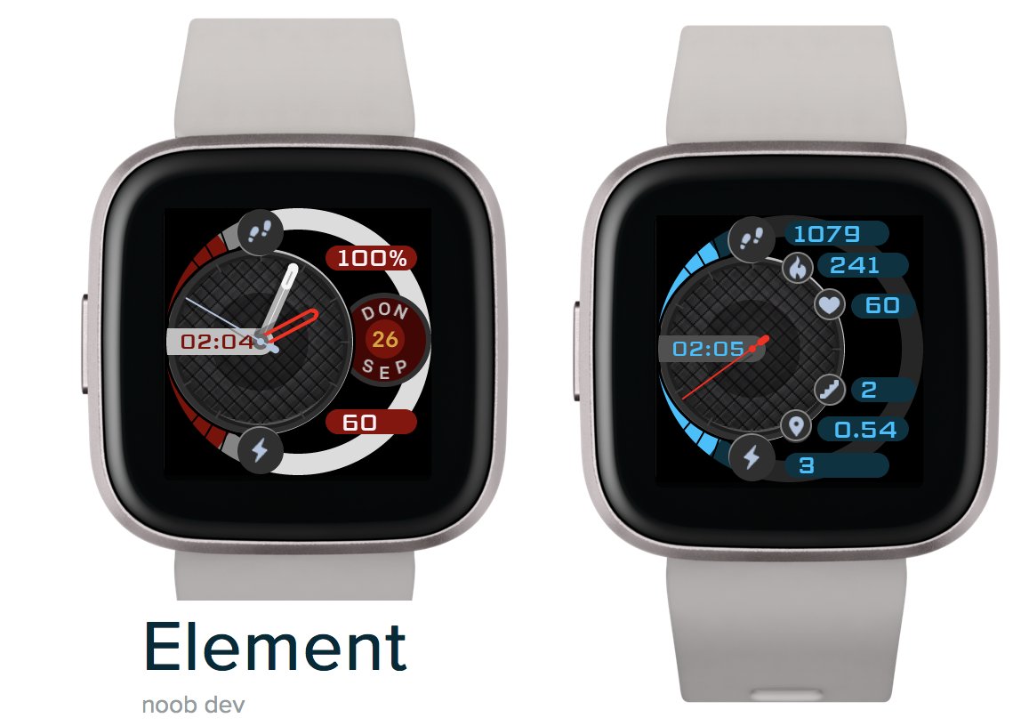 noobdev4's tweet image. Element watch by "noob dev". Available in many colors and languages. #FitbitIonic #FitbitVersa #FitbitVersa2 #FitbitVersaLite #made4fitbit #Fitbit #Smartwatch #clockface #watchface #fitness #DigitalHealth
gallery.fitbit.com/details/fd1874…