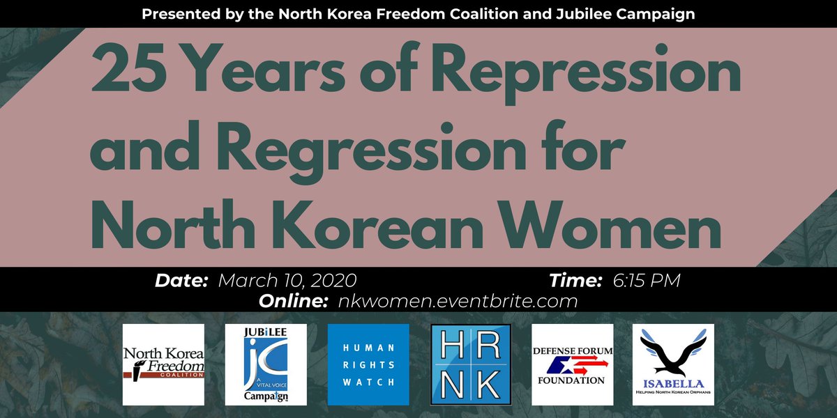 nkorphans's tweet photo. Just under two hours until our webinar on North Korean women's rights begins! Join us at 6:15 PM Eastern!

https://t.co/39Z7T0ACeT https://t.co/yqXKbDSk2M