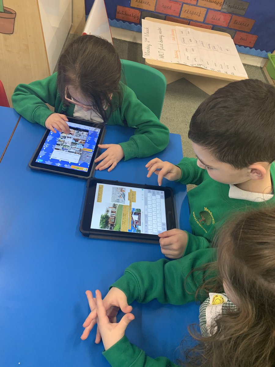 MeadowsidePop's tweet photo. Year 1 have enjoyed using the iPads today to create a digital poster. They included both text and pictures of where they think people can live 🏠⛺️ #MeadowsideComputing #MeadowsideDT #research #teamwork https://t.co/iIjR2kWDQJ